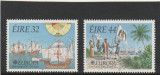 Irlanda 1992--Europa CEPT,serie 2 valori dantelate,MNH,Mi.792-793, Organizatii internationale, Nestampilat