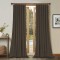 Draperie din catifea cu rejansa din bumbac tip fagure, Madison, 150x220 cm, densitate 700 g/ml, Wood brown, 1 buc