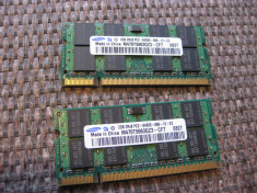memorie ram laptop ddr2 4 gb 800 mhz SAMSUNG 2 x 2GB 2Rx8 PC2-6400S-666-12-E3 foto
