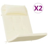 Cumpara ieftin Perne pentru scaun Adirondack, 2 buc, crem, textil oxford