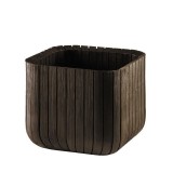 CURVER. Ghiveci imitatie lemn CUBE PLANTER L , maro, 50 L