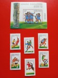 UNGARIA, FOTBAL MEXIC 86 - COLIȚĂ + SERIE COMPLETĂ MNH