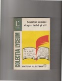 bnk ant Scriitori romani despre limba si stil