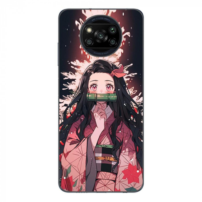 Husa compatibila cu Xiaomi Poco X3 Pro Silicon Gel Tpu Model Demon Slayer Nezuko