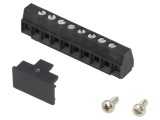 Regletă Conexiuni PCB 90&deg; 3,81mm 8 Piste 8A