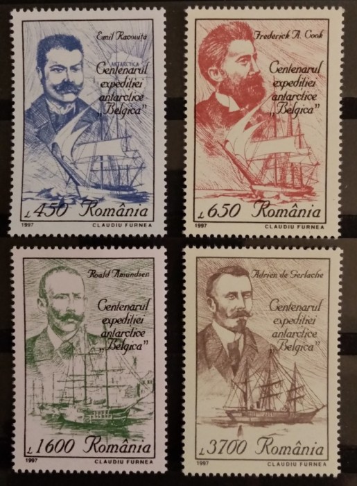 BC199, Romania 1997, serie corabii, exploratori