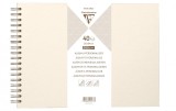 Cumpara ieftin Caiet Clairefontaine Ref 95433C tip Album Landscape, 40 coli, 32 x 24 cm, 200 g m &sup2;, Crem - RESIGILAT