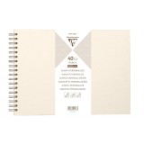 Caiet Clairefontaine Ref 95433C tip Album Landscape, 40 coli, 32 x 24 cm, 200 g m &sup2;, Crem - RESIGILAT