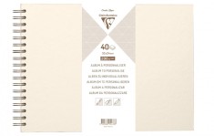 Caiet Clairefontaine Ref 95433C tip Album Landscape, 40 coli, 32 x 24 cm, 200 g m &sup2;, Crem - RESIGILAT