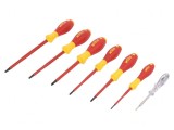 Kit Șurubelnițe Izolate 7 Bucăți Phillips și Plată