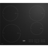 Plita incorporabila Beko HII64200RT, Inductie, 4 zone de gatit, 9 trepte de putere, Booster, Child Lock, Timer, Oprire automata, Negru