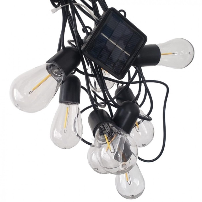 Ghirlanda luminoasa cu incarcare solara 10 metri, lumina RGB si efect de