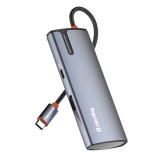 ColorWay - Docking Station (CW-HUB01) - 3x USB, Type-C, HDMI 4K HD, PD 100W, 5Gps, Plug&amp;amp;Play, with Built-in Indicator - Silver