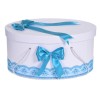 Cutie trusou botez dantela turcoaz si fundite asortate, Denikos&reg; 809