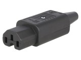 Conector Alimentare AC IEC 60320 10A 250V Drept