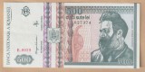 (3) BANCNOTA ROMANIA - 500 LEI 1992 (DECEMBRIE 1992), PORTRET BRANCUSI, FILIGRAN LATERAL, STARE AUNC/UNC