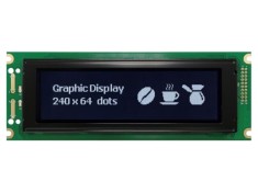 Afișaj LCD grafic 240x64 FSTN Negative RAYSTAR OPTRONICS 180x65x12,3mm LED alb