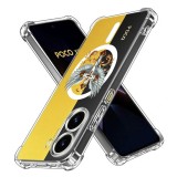 Husa antisoc pentru xiaomi poco x7 pro - airbag magsafe, col&Egrave;uri ranforsate - cross white wings