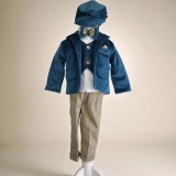 Cumpara ieftin Costum Pentru Botez, Micul Aristocrat, 5 piese, Albastru - Gabb5