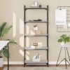 Gossi biblioteca cu 5 niveluri gri sonoma 60x30x154 cm lemn prelucrat