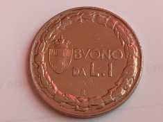 C50 - Moneda foarte veche - Italia ante euro - 1 lira - 1924