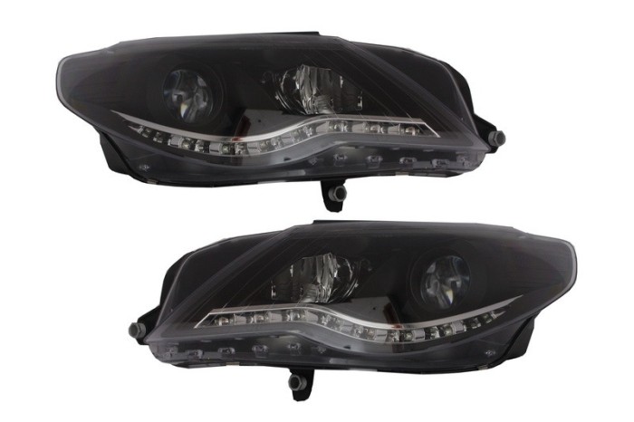 Faruri LED DAYLINE VW Passat CC (2008-2012) DRL Look Negru Performance AutoTuning