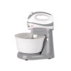 Mixer cu Bol Zilan ZLN-8419, 3.5L, 300W, 5 Viteze, Turbo, Teluri &amp; Carlige Aluat, Alb/Gri