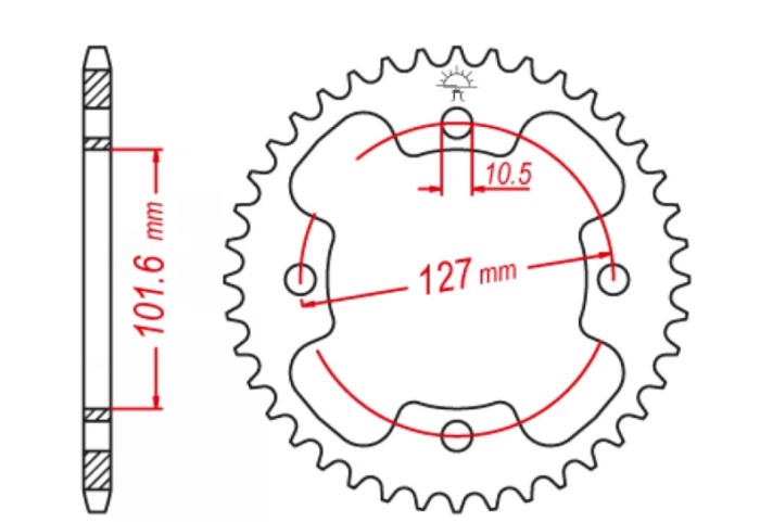 Pinion spate Polaris Outlaw Predator 400 500 525 03- 11