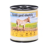 Banda Gard Electric 10 mm 200 m 60 kg 0.45 &Omega;/m Rezistenta UV Rezistent Plastic pentru Animale Domestice Vizibilitate Bună