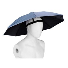 Umbrela de Cap, Diametru 69 cm, Banda Elastica de Cap, Protectie UV/Ploaie, lucru in camp sau gradina, pescuit