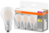 Bec OSRAM BASIC LED FR 060 (ean9351) non-dim 7W/827 E27 2700K MULTIPACK bal. 3 buc, Star CLASSIC A, OSRAM&reg;