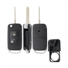 Carcasa cheie Topautochei&reg; pentru Mercedes Benz A C E S W168 W202, 2 butoane, lamela HU72