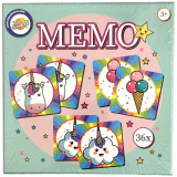 Joc de memorie MEMO Rainbow, 36 piese, 17x17cm, 3+ ani