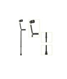 Carja Antebrat Aluminiu DrHappy JL923L, Reglabila 85-116cm, Usoara, 135kg