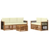 vidaXL Seturi de canapele Lemn Solid de Acacia 3384021