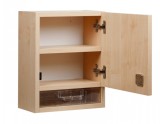 Dulap pentru medicamente si prim ajutor din lemn, Escalate, 40x31x17 cm, maro