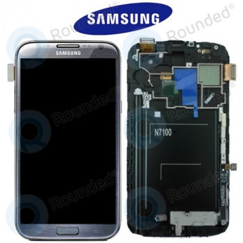 Samsung Galaxy Note 2 (N7100) Unitate de afișare completă gri GH97-14112B foto