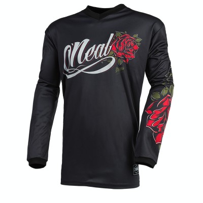 Bluza Ciclism Femei O&amp;#039;Neal Element Women Roses - L, Negru-Rosu Ultimate FactoryBikes foto