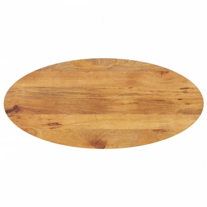 vidaXL Blat de masă oval, 140x50x3,8 cm, lemn masiv de mango 370875