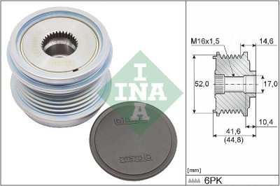 INA 535 0343 10 Sistem roata libera, generator foto