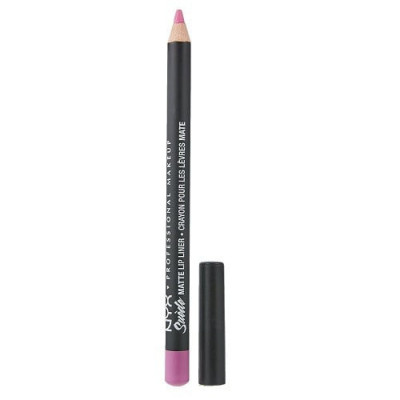 Creion Contur Buze Mat, NYX Professional Makeup, Suede Matte, 13 Respect The Pink foto