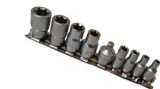 Set Tubulara Torx CR-V 9 Piese E5, E6, E7, E8, E10, E12, E14, E16 Reductie 1/4 la 3/8, Oem