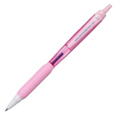 Pix Jetstream Uni-ball SXN-101FL, 0.7mm,cu mecanism, grip cauciucat, light pink,scris albastru
