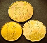 Lot / Set monede 10, 20, 50 CENTI - HONG KONG, anii 1997-1998 * cod moneda 3698