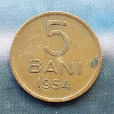 Moneda 5 bani 1954 RPR necuratata