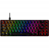Cumpara ieftin Tastatura mecanica gaming HyperX Alloy 65, RGB, Switch HyperX Red, Negru