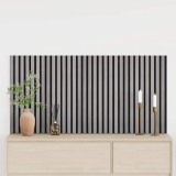 VidaXL Panouri acustice de perete 2 buc șipci 60,5x60 cm furnir stejar