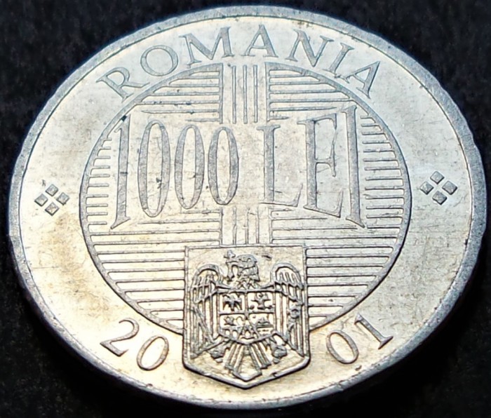 Moneda 1000 LEI - ROMANIA, anul 2001 * cod 1406