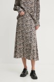 Bruuns Bazaar fusta culoarea negru, midi, evazati, BBW4311