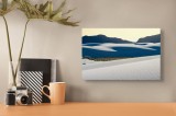 Tablou Canvas, "Dunele de nisip la amurg", Oază, Dune, Liniște, Apus, Serenitate, V&acirc;nt, Munte, Cer, Nisip, Umbră, 39 x 26 cm, CMCLASS